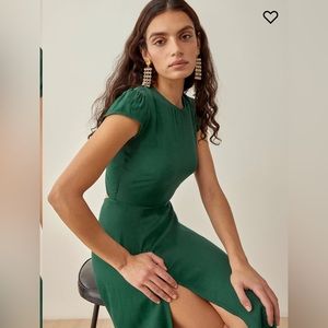 Reformation Gavin Dress - Green (Size 2) - Tags Intact - Never Worn